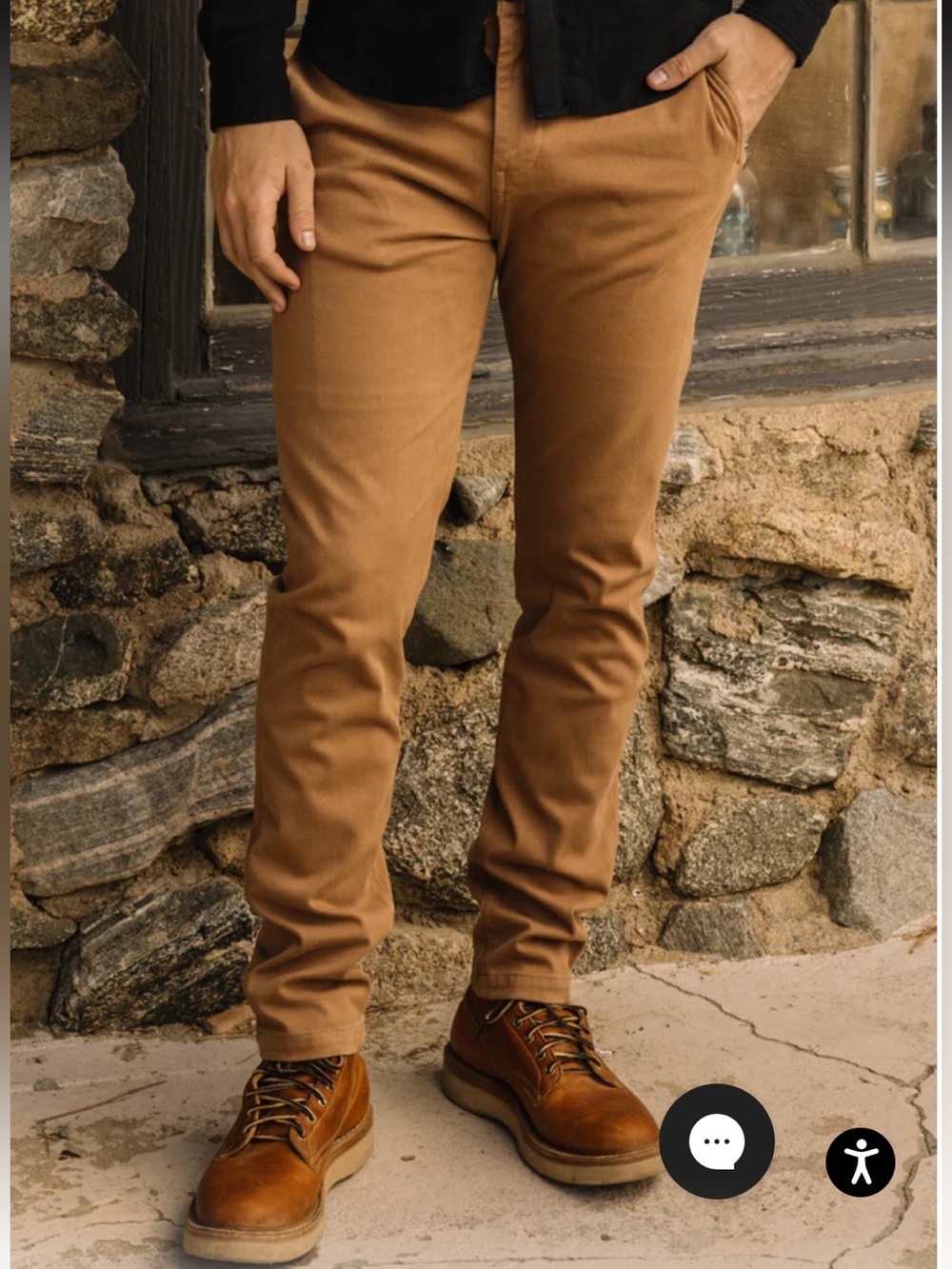 HIROSHI KATO The Axe Slim Chino Pants .. Khaki .. Size 32 /Very Good Condition